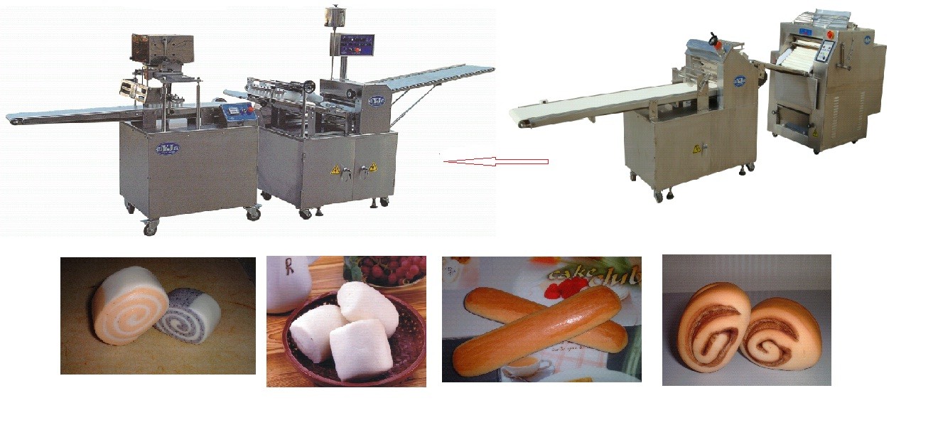 YJ-900S Mochi, Ginger Bread inkrustacji maszyny zarówno dla różnego rodzaju sucho lub na mokro Wypełnianie