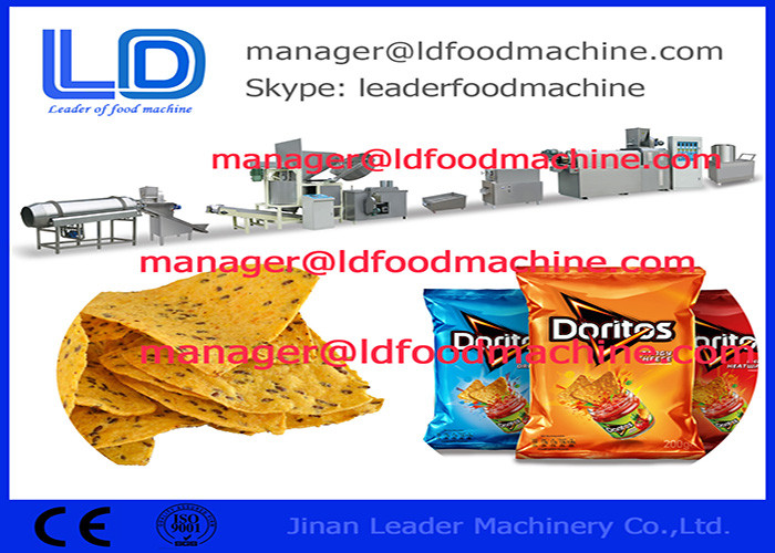 Doritos Tortilla Corn Chips Making Machine / Grain Processing Equipment